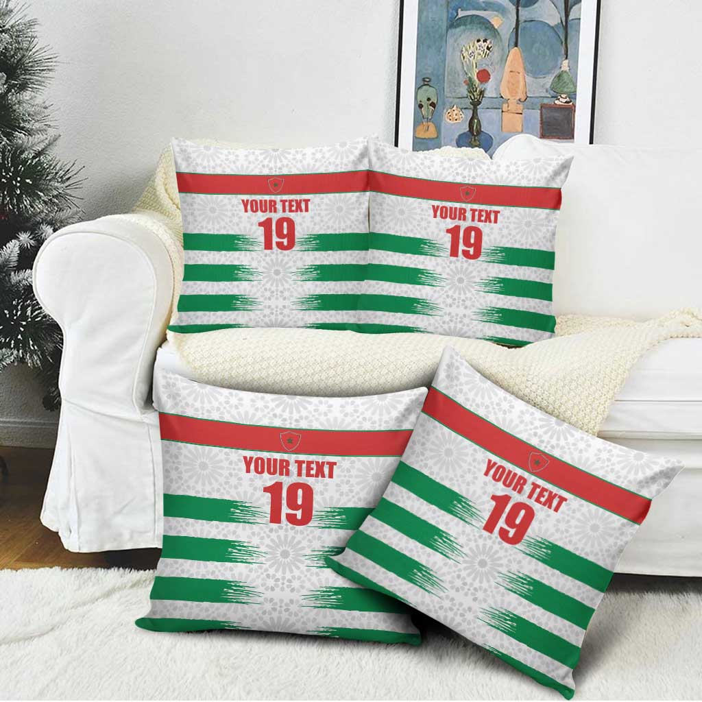 Custom Morocco Football Pillow Cover Road To Football Glory - African Pride