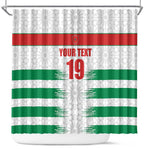 Custom Morocco Football Shower Curtain Road To Football Glory - African Pride
