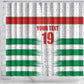 Custom Morocco Football Shower Curtain Road To Football Glory - African Pride