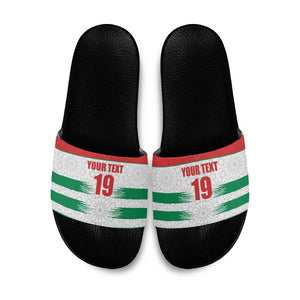 Custom Morocco Football Slide Sandals Road To Football Glory - African Pride