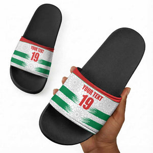 Custom Morocco Football Slide Sandals Road To Football Glory - African Pride