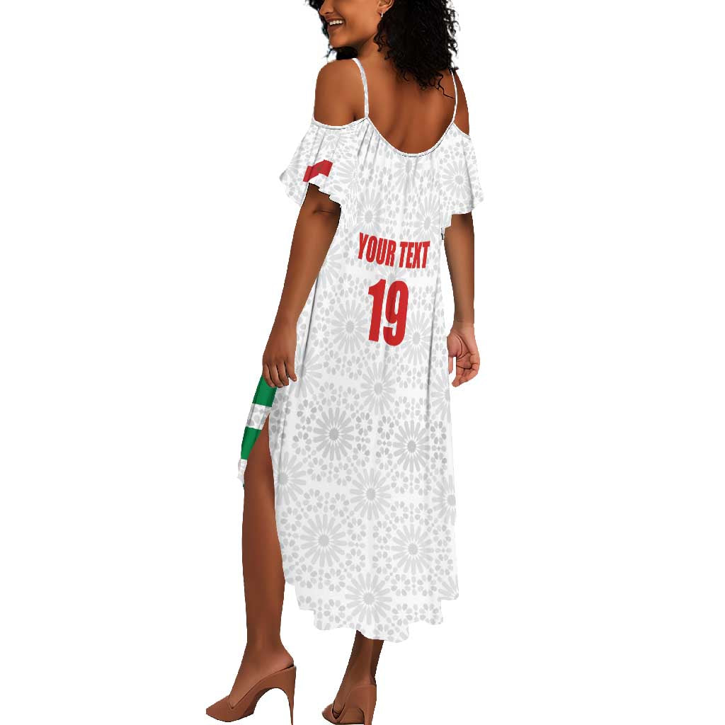Custom Morocco Football Summer Maxi Dress Road To Football Glory LT19