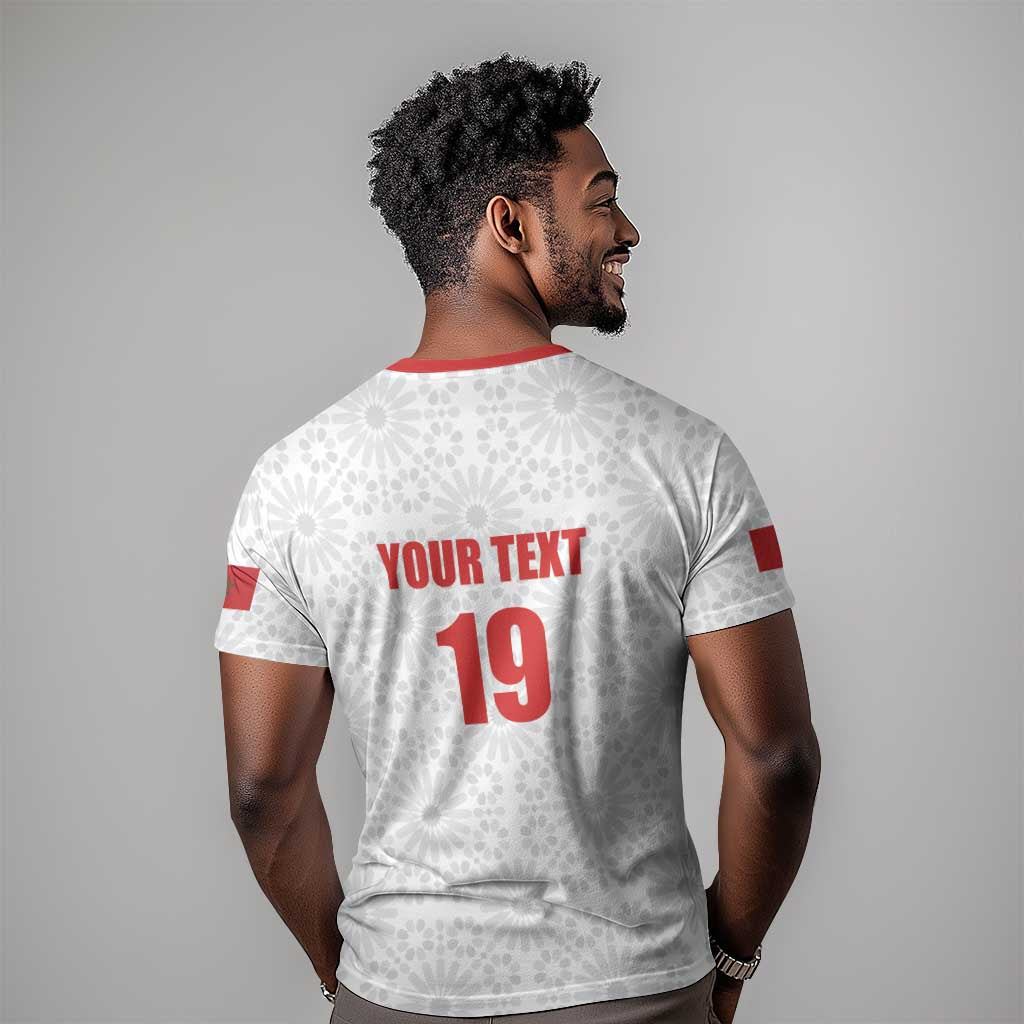 Custom Morocco Football T shirt Road To Football Glory LT19