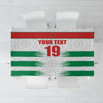Custom Morocco Football Tablecloth Road To Football Glory - African Pride