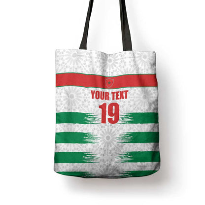 Custom Morocco Football Tote Bag Road To Football Glory - African Pride