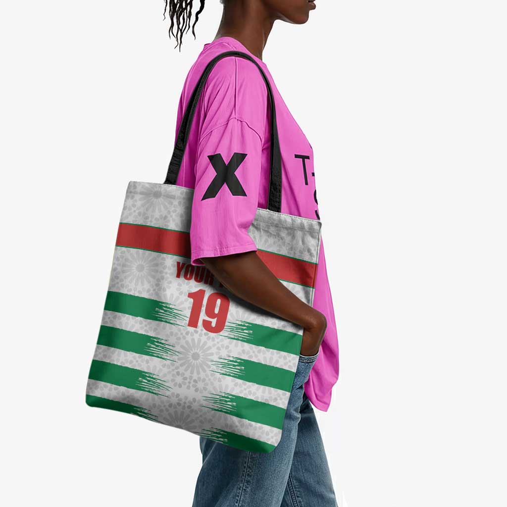 Custom Morocco Football Tote Bag Road To Football Glory - African Pride