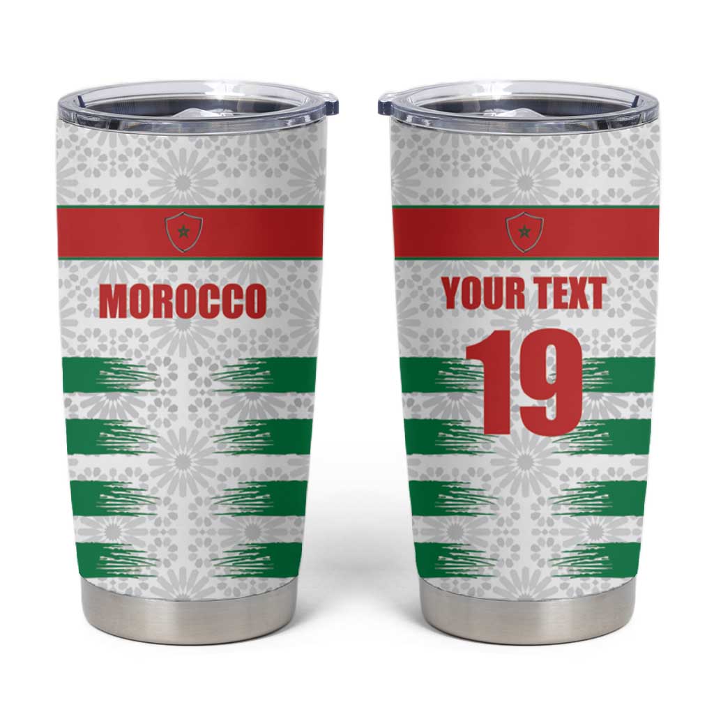Custom Morocco Football Tumbler Cup Road To Football Glory - African Pride