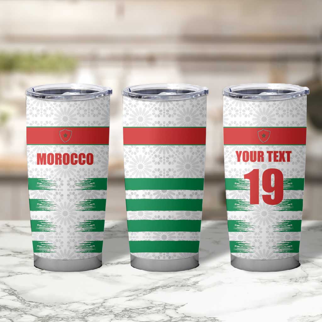 Custom Morocco Football Tumbler Cup Road To Football Glory - African Pride