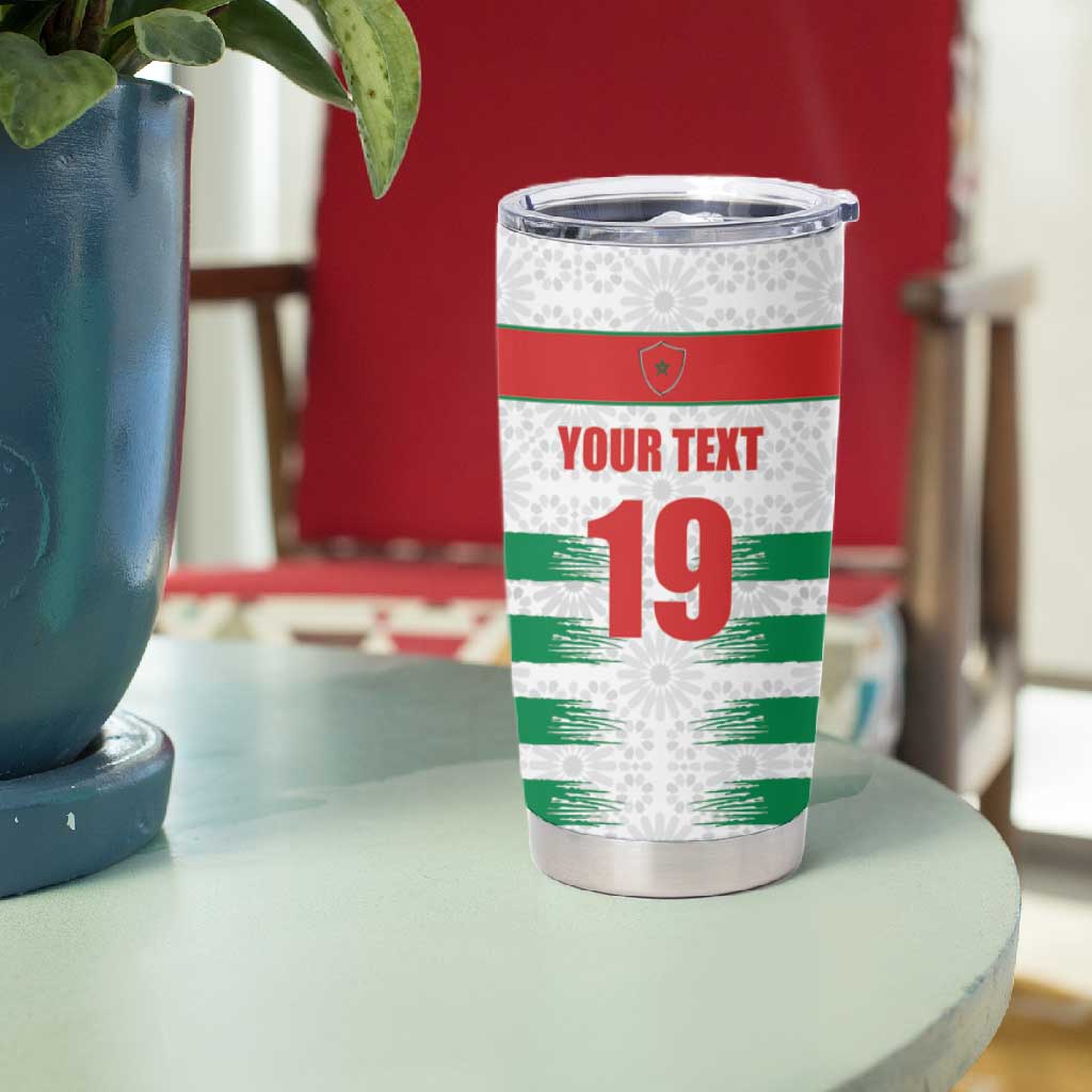 Custom Morocco Football Tumbler Cup Road To Football Glory - African Pride