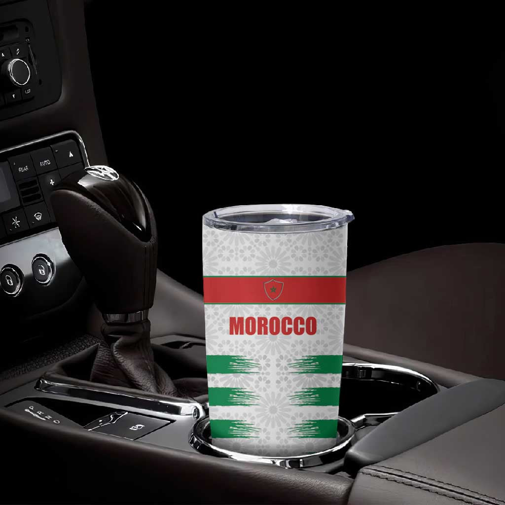 Custom Morocco Football Tumbler Cup Road To Football Glory - African Pride
