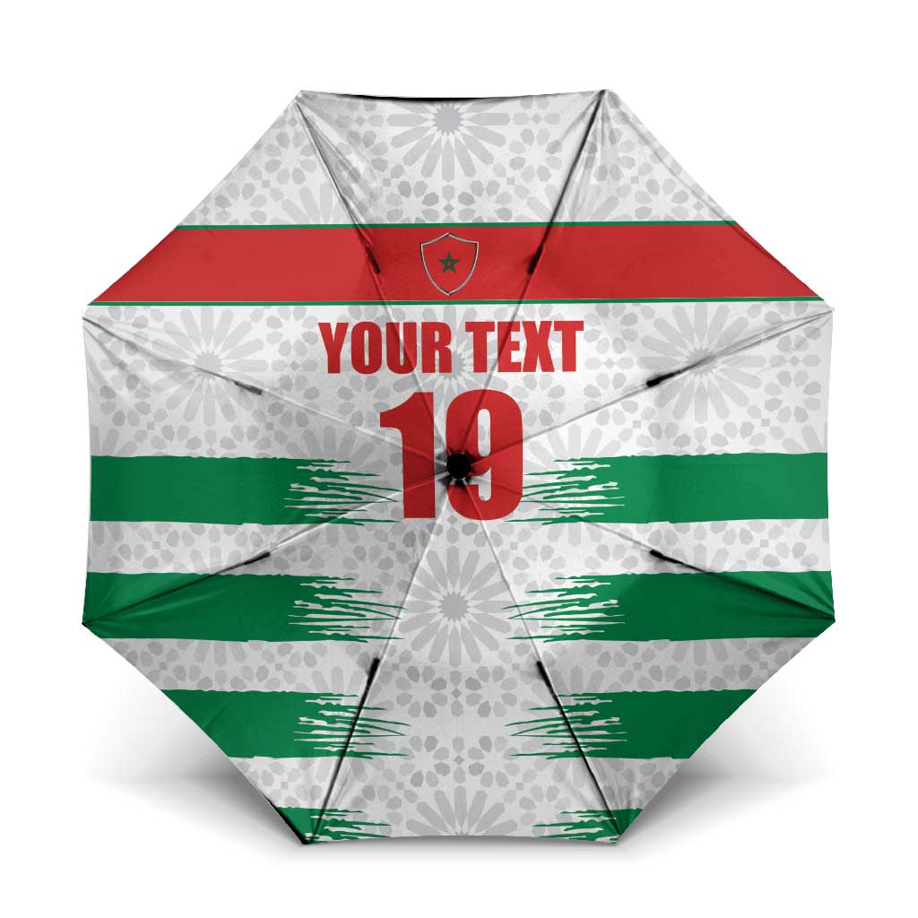 Custom Morocco Football Umbrella Road To Football Glory - African Pride