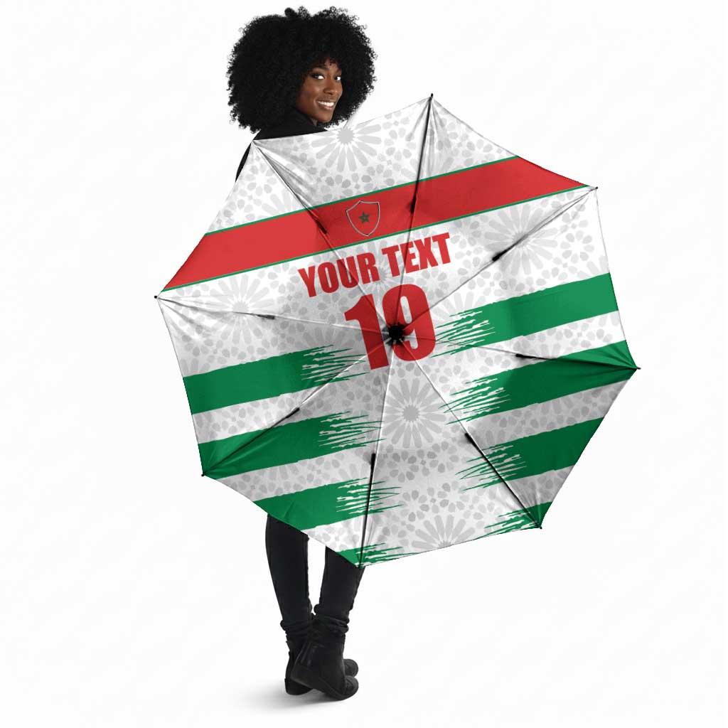 Custom Morocco Football Umbrella Road To Football Glory - African Pride