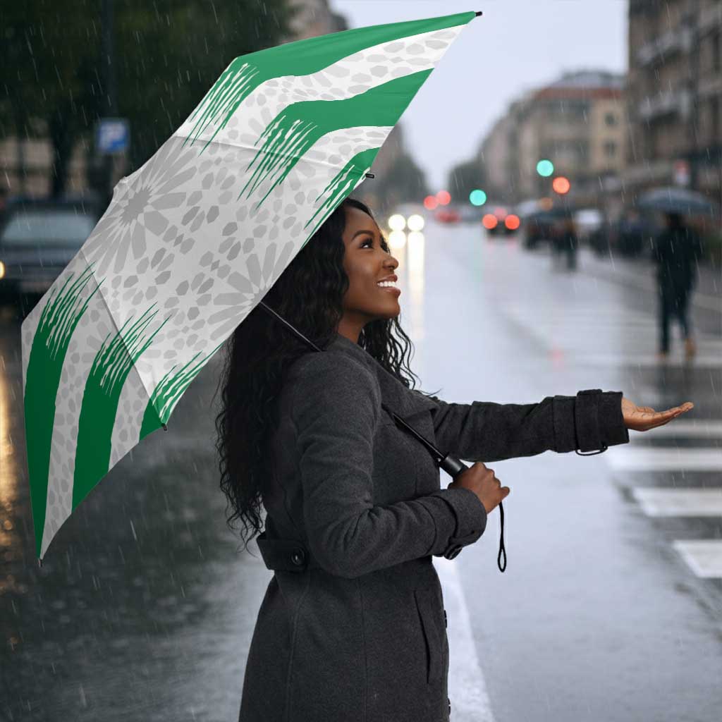 Custom Morocco Football Umbrella Road To Football Glory - African Pride