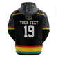 Custom World Football 2026 Ghana Hoodie Black Star Adinkra Heritage Black Version