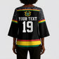 Custom World Football 2026 Ghana Kimono Sleeve Blouse Black Star Adinkra Heritage Black Version