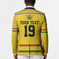 Custom World Football 2026 Ghana Blazer Black Star Adinkra Heritage Yellow Version