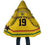 Custom World Football 2026 Ghana Cloak Black Star Adinkra Heritage Yellow Version