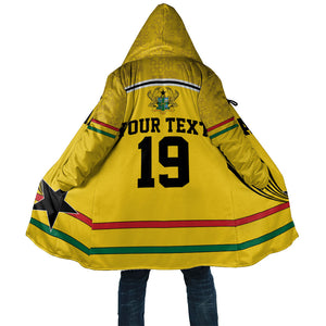 Custom World Football 2026 Ghana Cloak Black Star Adinkra Heritage Yellow Version