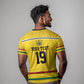 Custom World Football 2026 Ghana T shirt Black Star Adinkra Heritage Yellow Version