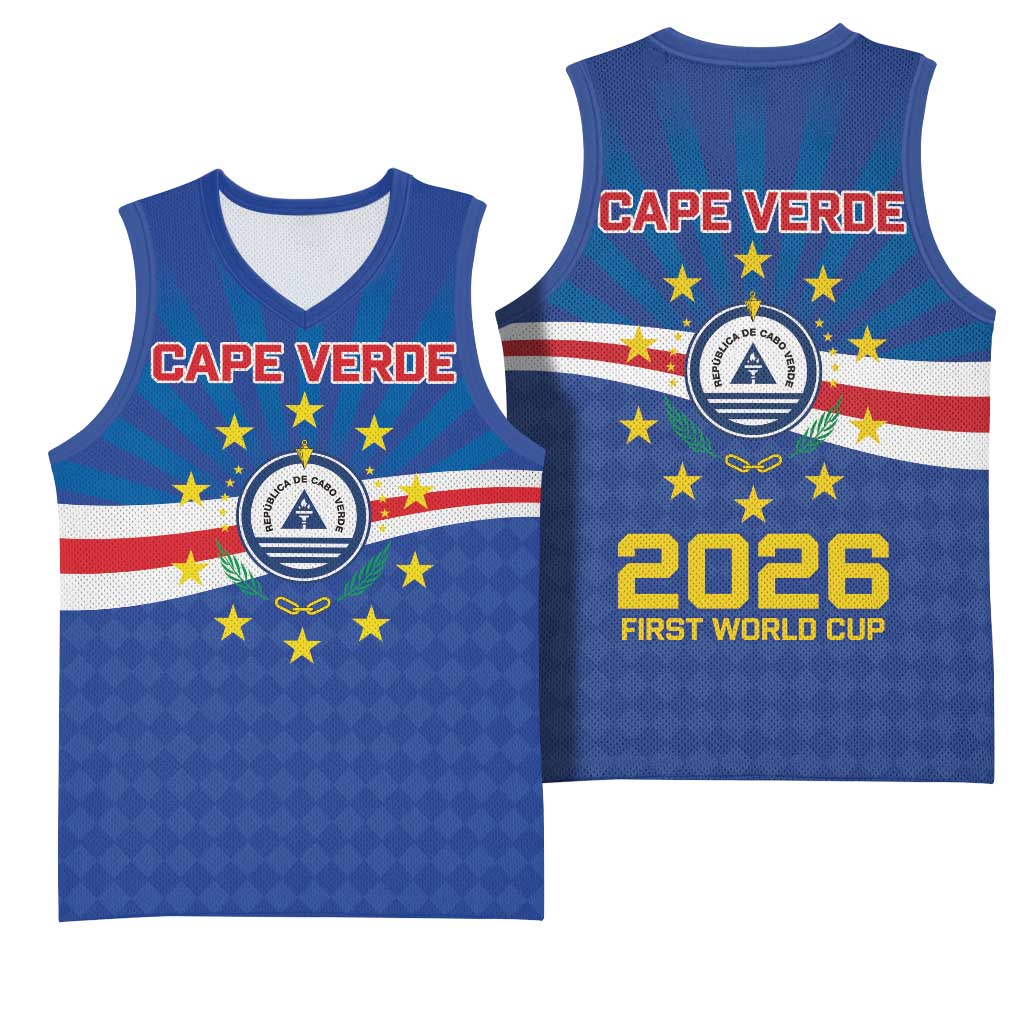 Cape Verde Football 2026 Basketball Jersey Historic First World Cup Appearance LT19