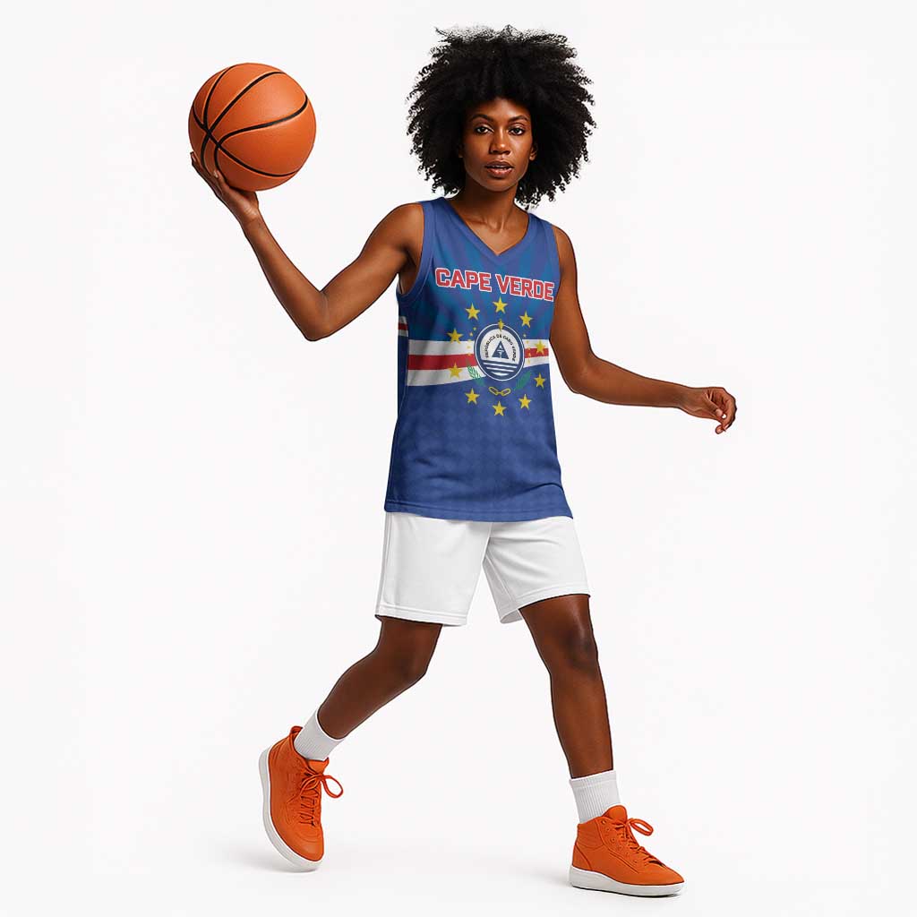 Cape Verde Football 2026 Basketball Jersey Historic First World Cup Appearance LT19