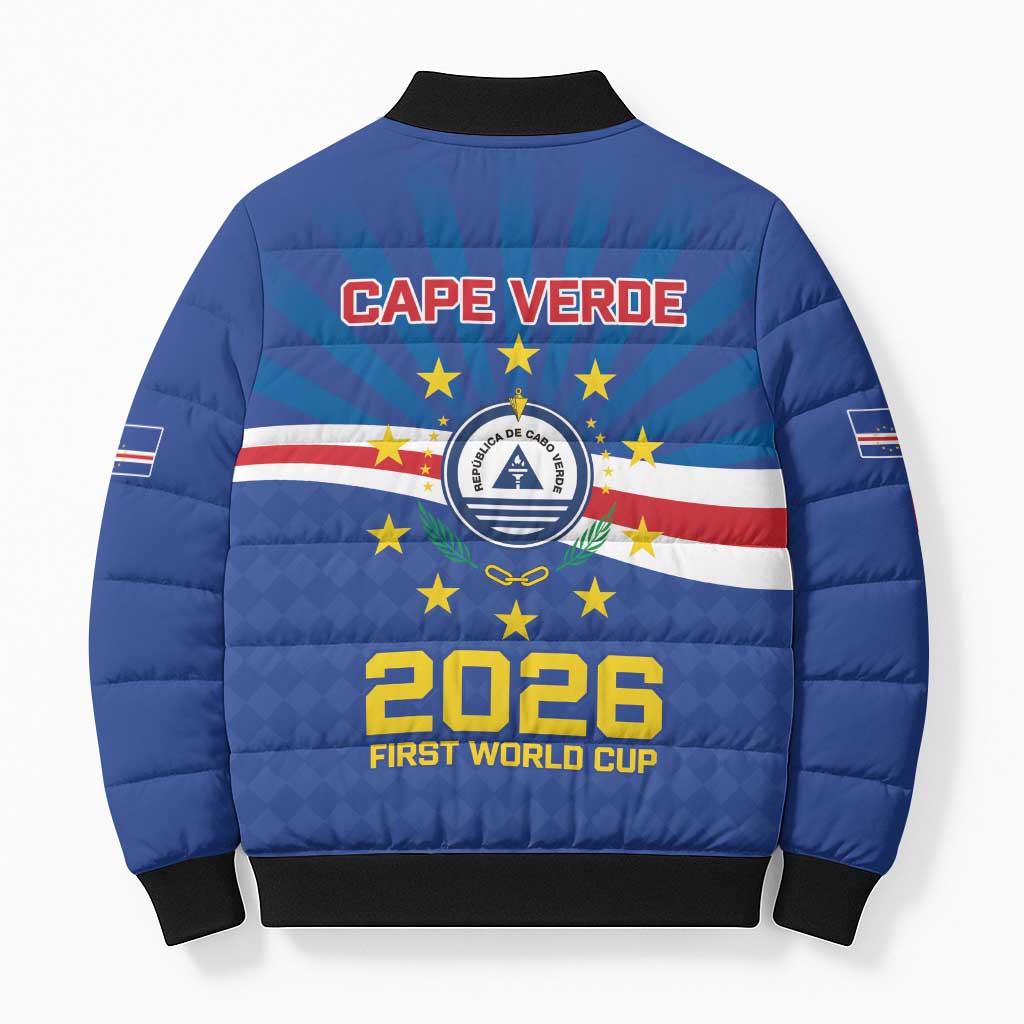 Cape Verde Football 2026 Bomber Puffer Jacket Historic First World Cup Appearance