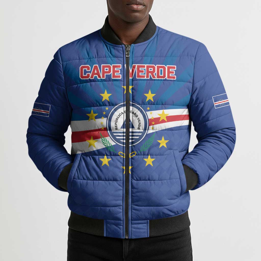 Cape Verde Football 2026 Bomber Puffer Jacket Historic First World Cup Appearance