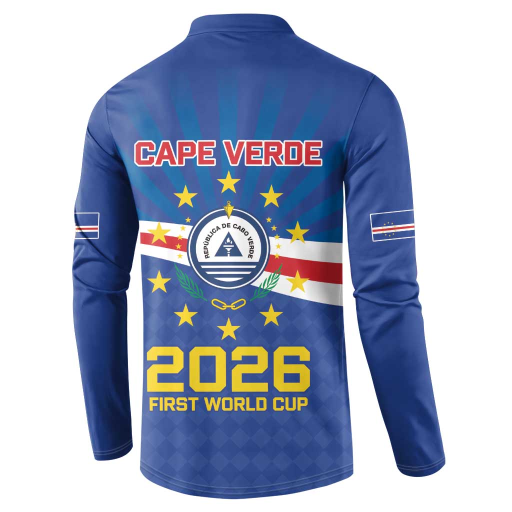 Cape Verde Football 2026 Button Sweatshirt Historic First World Cup Appearance