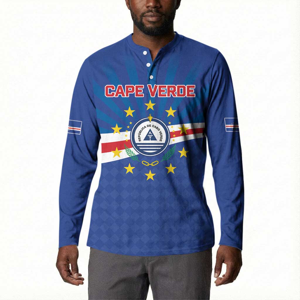 Cape Verde Football 2026 Button Sweatshirt Historic First World Cup Appearance