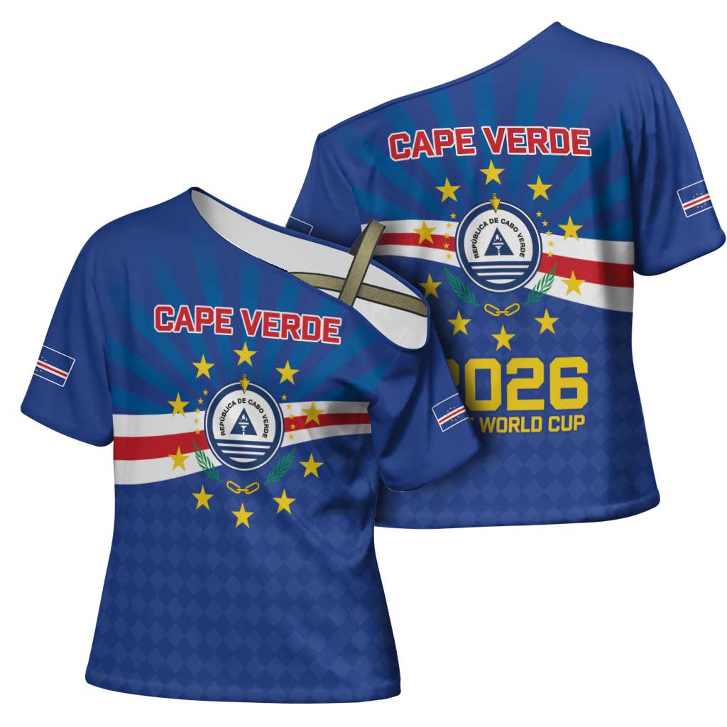 Cape Verde Football 2026 Cross Shoulder Shirt Historic First World Cup Appearance