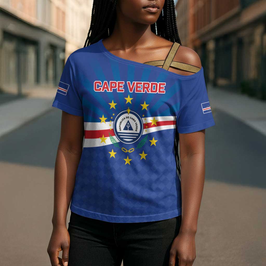 Cape Verde Football 2026 Cross Shoulder Shirt Historic First World Cup Appearance