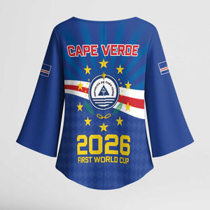 Cape Verde Football 2026 Kimono Sleeve Blouse Historic First World Cup Appearance