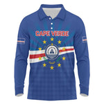 Cape Verde Football 2026 Long Sleeve Polo Shirt Historic First World Cup Appearance - African Pride