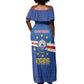 Cape Verde Football 2026 Off Shoulder Maxi Dress Historic First World Cup Appearance - African Pride