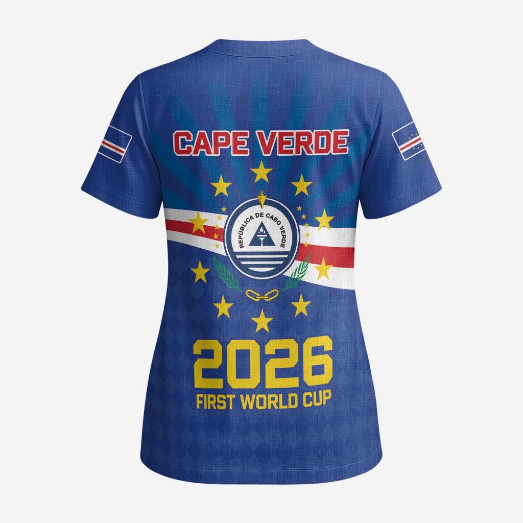 Cape Verde Football 2026 Scrub Top Historic First World Cup Appearance - African Pride