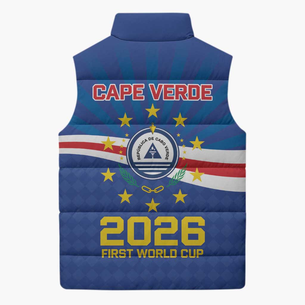 Cape Verde Football 2026 Sleeveless Puffer Jacket Historic First World Cup Appearance