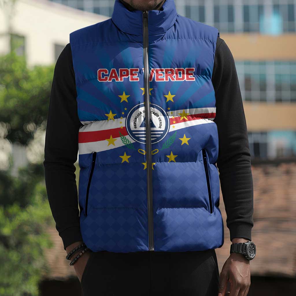 Cape Verde Football 2026 Sleeveless Puffer Jacket Historic First World Cup Appearance