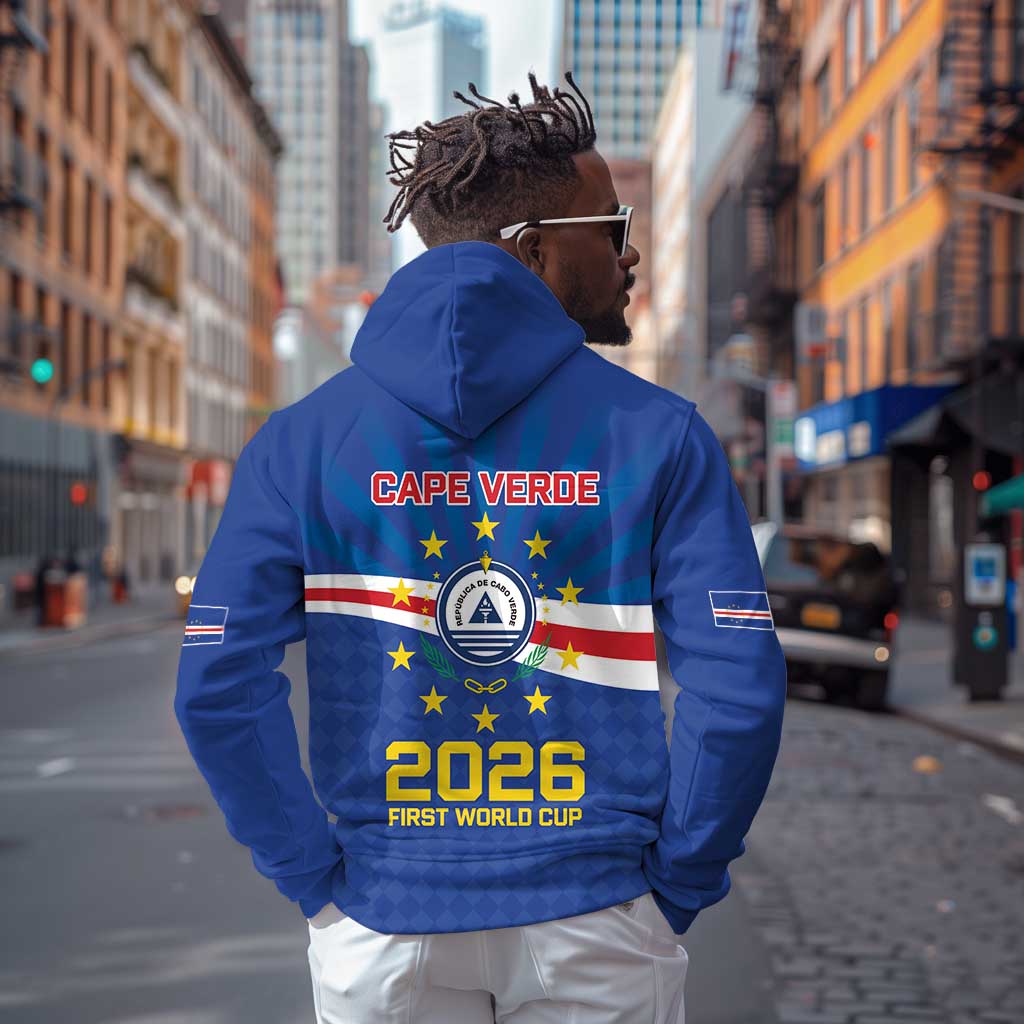 Cape Verde Football 2026 Zip Hoodie Historic First World Cup Appearance - African Pride