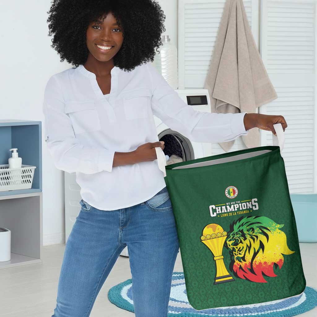 Senegal Football Champions Laundry Basket Lions of Teranga Rise