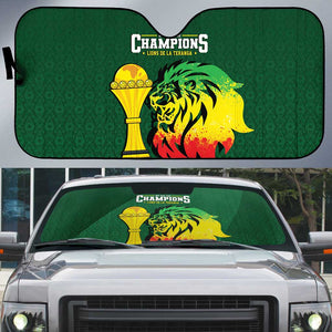 Senegal Football Champions Auto Sun Shade Lions of Teranga Rise