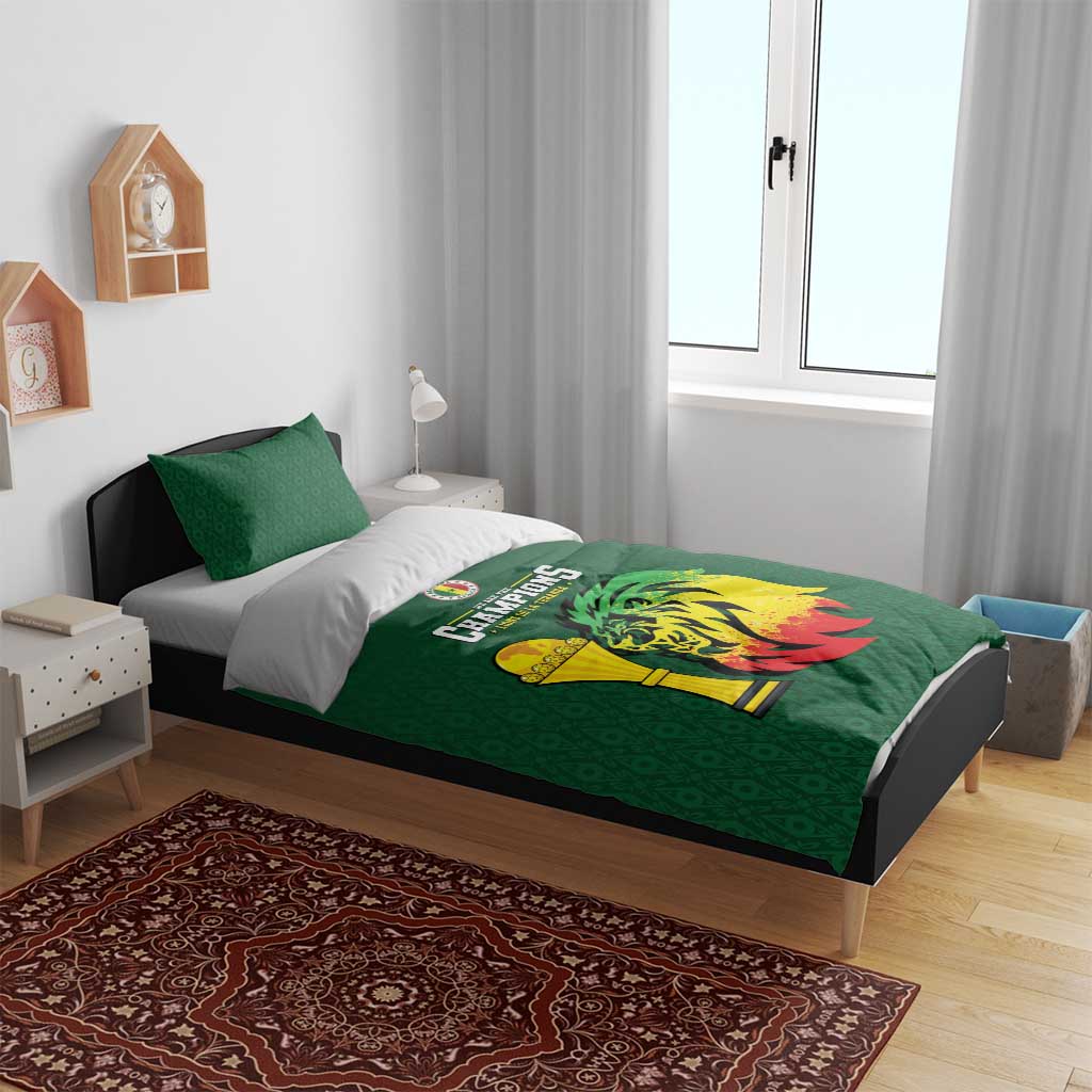 Senegal Football Champions Bedding Set Lions of Teranga Rise