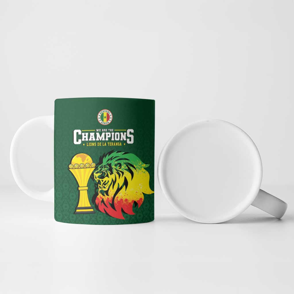 Senegal Football Champions Custom Ceramic Mug Lions of Teranga Rise