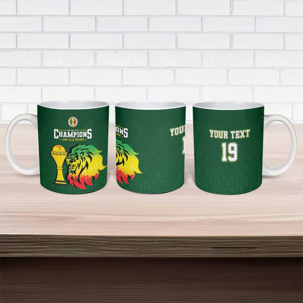 Senegal Football Champions Custom Ceramic Mug Lions of Teranga Rise