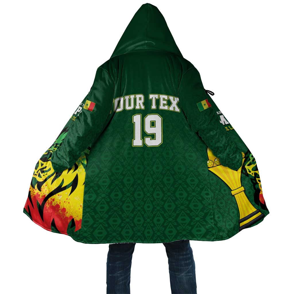 Senegal Football Champions Custom Cloak Lions of Teranga Rise