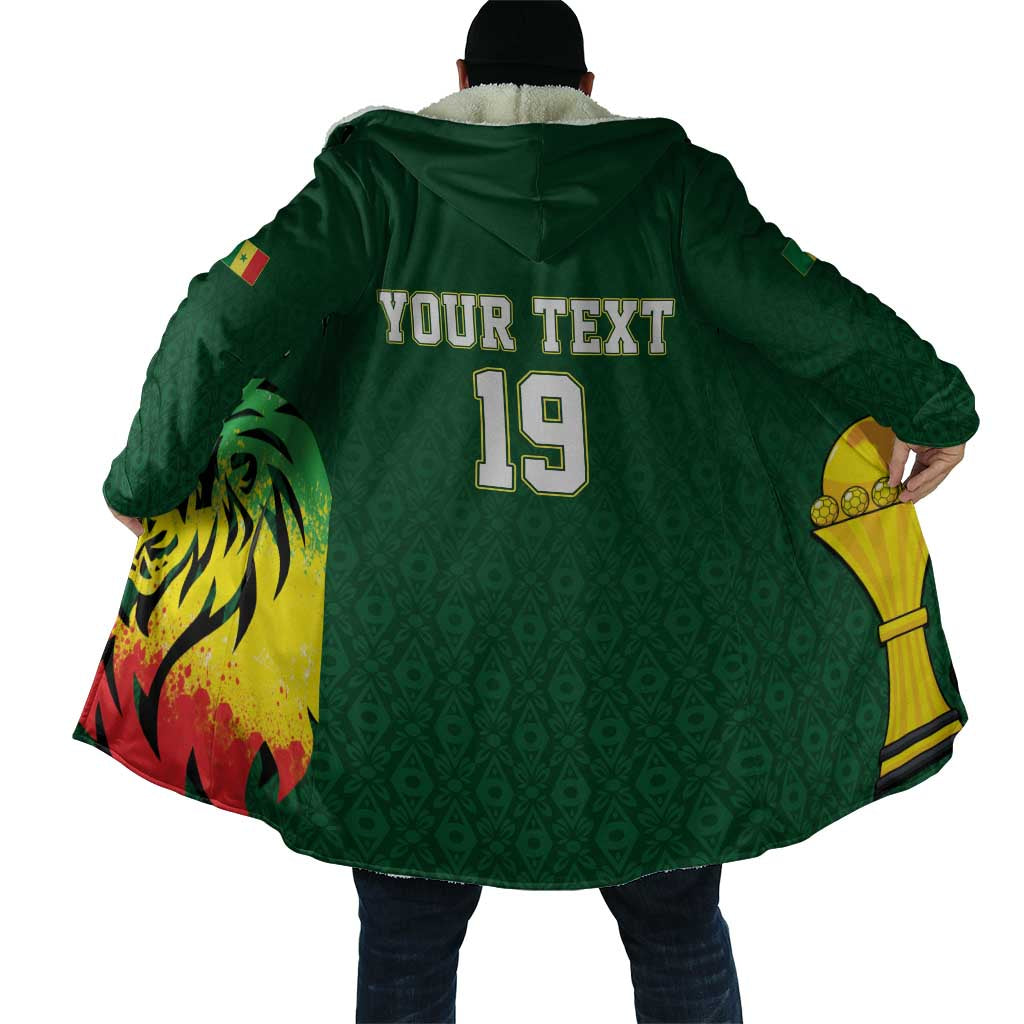 Senegal Football Champions Custom Cloak Lions of Teranga Rise