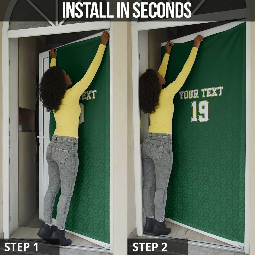 Senegal Football Champions Custom Door Cover Lions of Teranga Rise