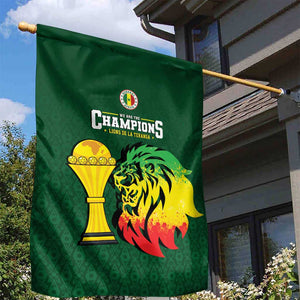 Senegal Football Champions Garden Flag Lions of Teranga Rise