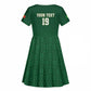 Senegal Football Champions Custom Kid Short Sleeve Dress Lions of Teranga Rise