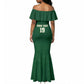 Senegal Football Champions Custom Mermaid Dress Lions of Teranga Rise