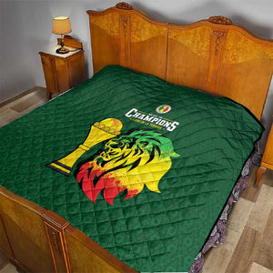 Senegal Football Champions Quilt Lions of Teranga Rise
